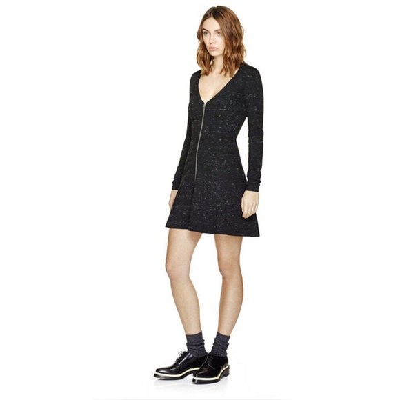 Aritzia Wilfred Lavande Zip-Front Skater Dress - Picture 1 of 2